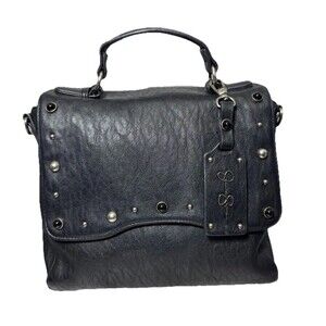 Jessica Simpson Skye FLP Xbody Tote Crossbody Bag Santori/Black Beaded Studded